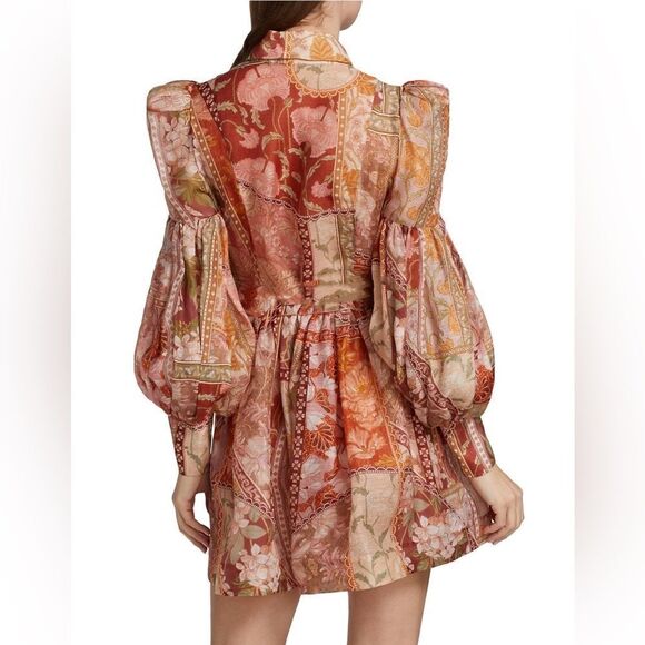 Zimmermann Kaleidoscope Tuxedo Frill Minidress size 0/ us size 2-4 - Picture 3 of 15